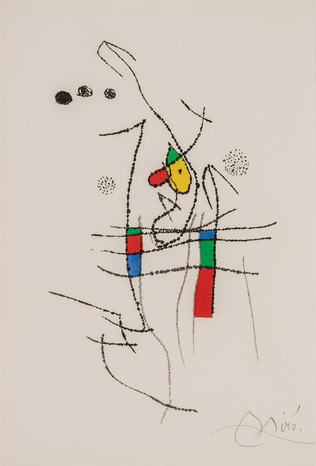 "Composition I from La Spiral" by Joan Miró
