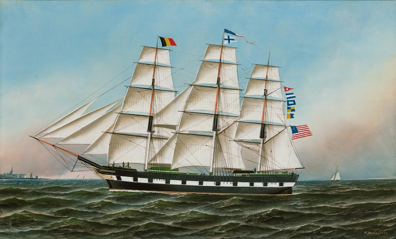 "American Ship Frederick Gebhard" by Antonio Jacobsen