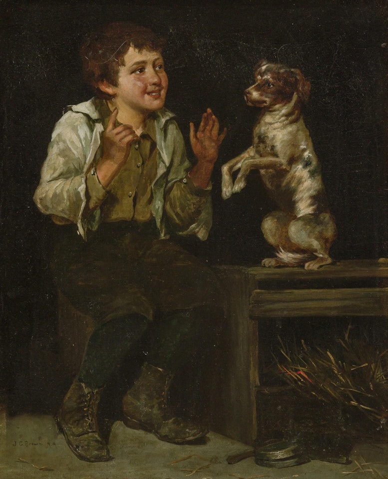 Good Doggie! by John George Brown