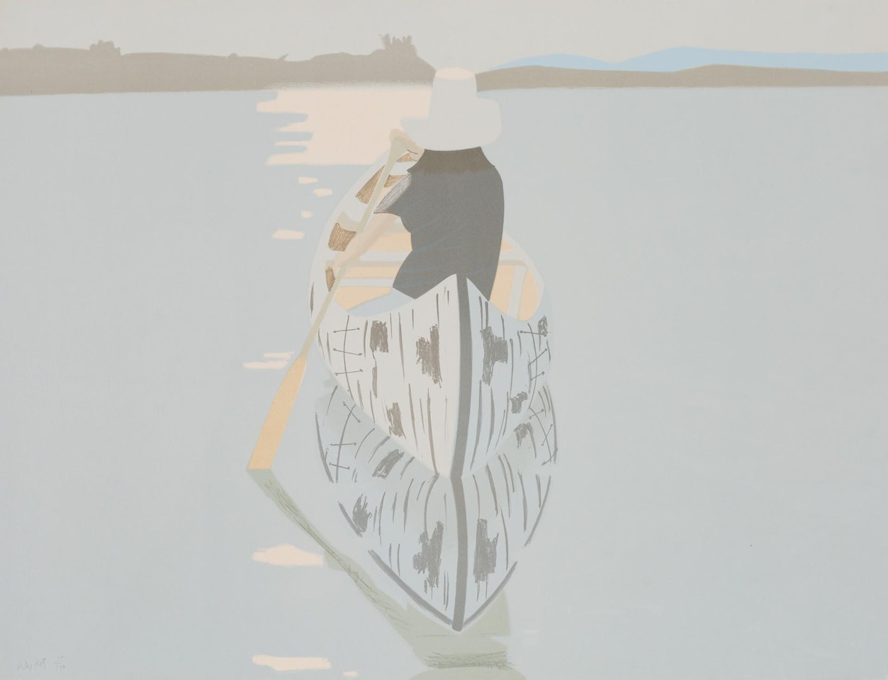 Good Afternoon II (Gray Boat) by Alex Katz