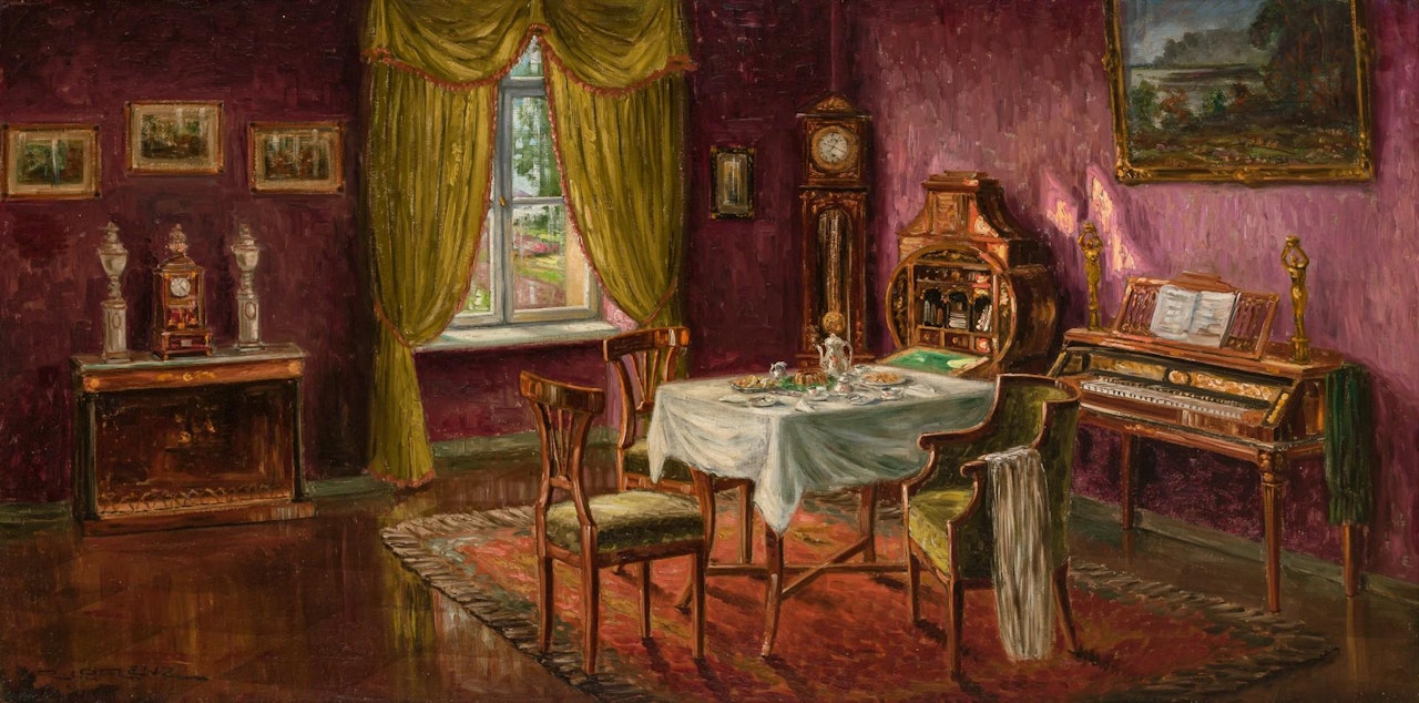 Interior Scene by Continental School