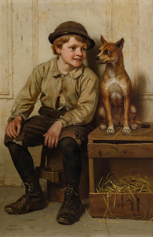 A Boy and His Companion by John George Brown
