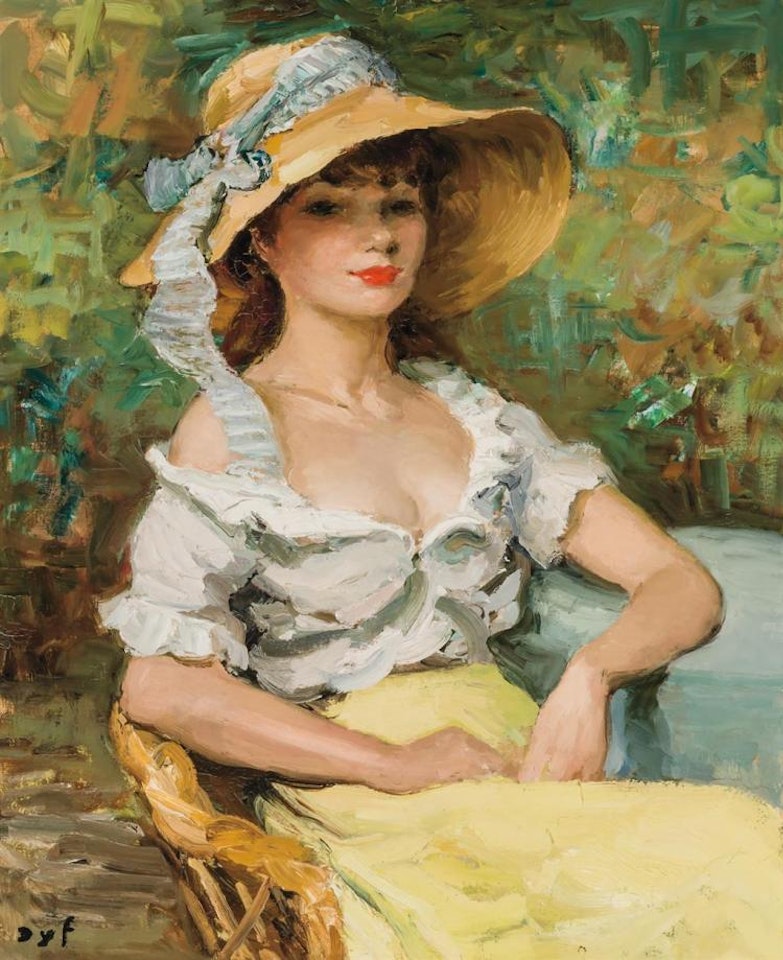 "Jacqueline à la Capeline" by Marcel Dyf