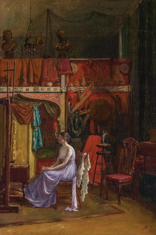In the Studio by Joseph Henry Sharp