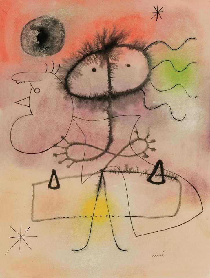 Femme, Oiseau, Etoiles (Woman, Bird, Stars) by Joan Miró
