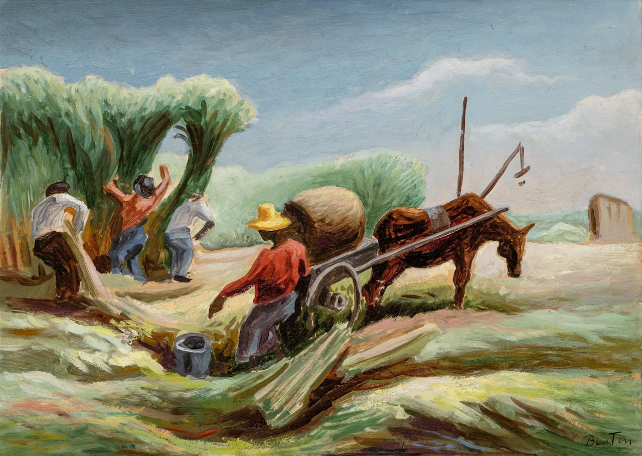 Study for Sugar Cane by Thomas Hart Benton