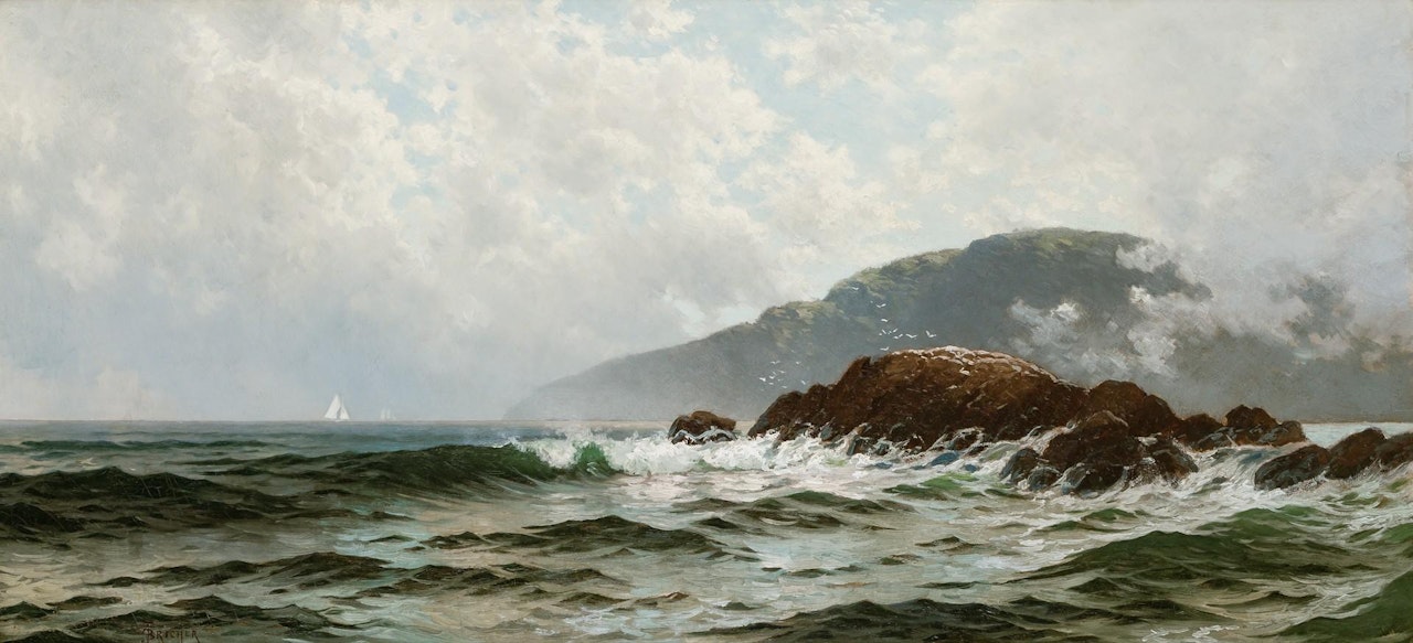 Waves Along a Rocky Coast by Alfred Thompson Bricher