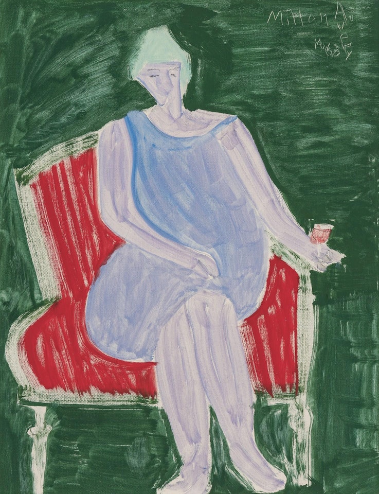 "Red Bergère," by Milton Avery