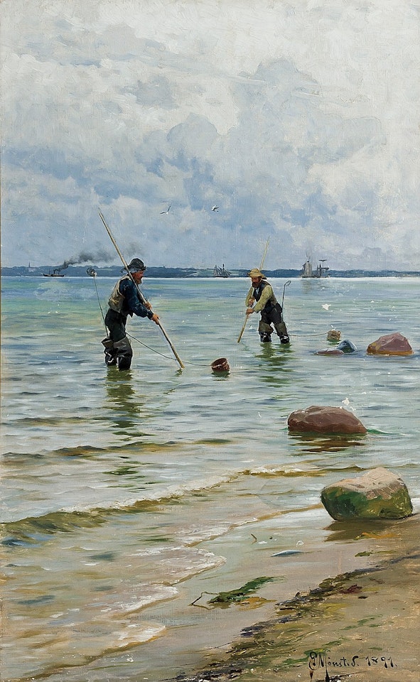 The Shell Fishermen by Peder Mork Monsted