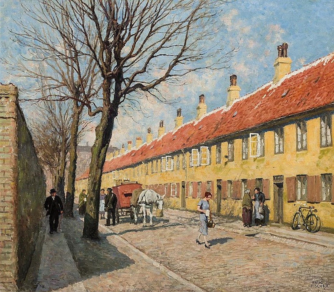 A Copenhagen Street by Paul Fischer