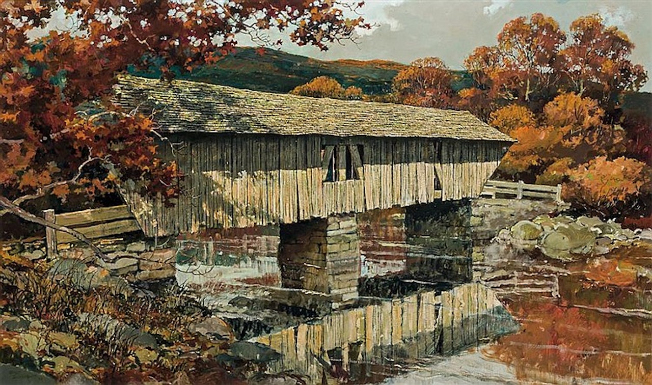 Covered Bridge by Eric Sloane