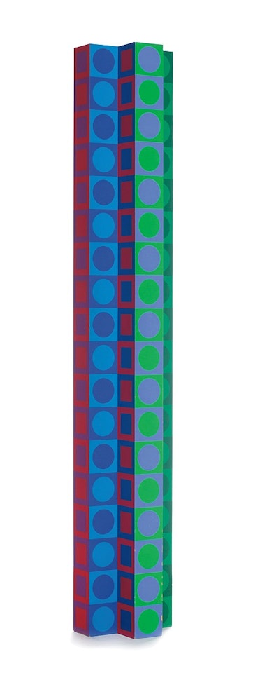 Colonne (Tower for 80th Birthday) by Victor Vasarely