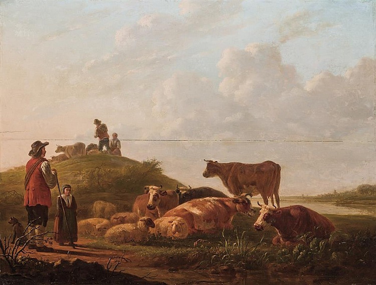 Tending the Flock by Dutch School