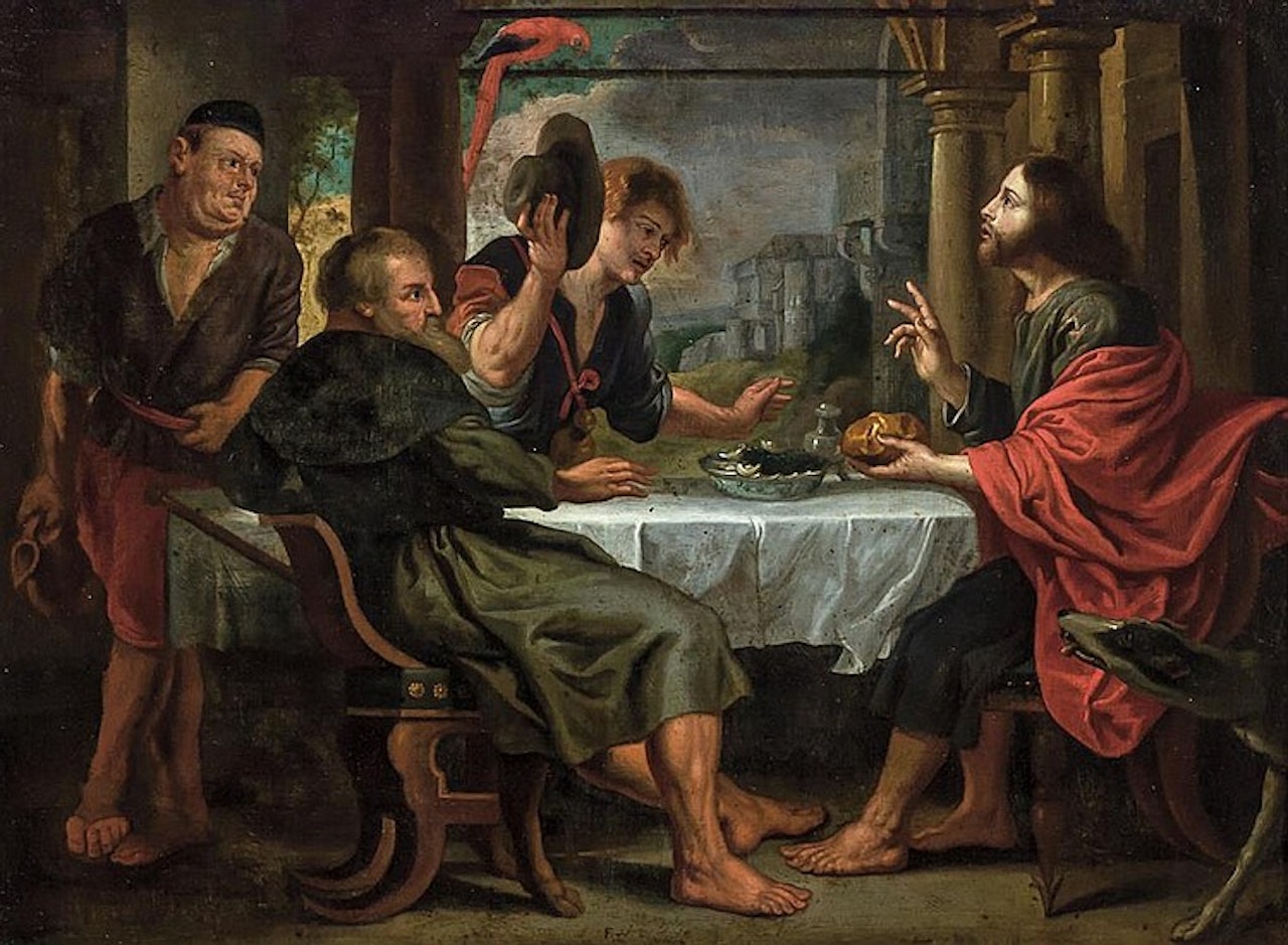 Supper at Emmaus by Flemish School