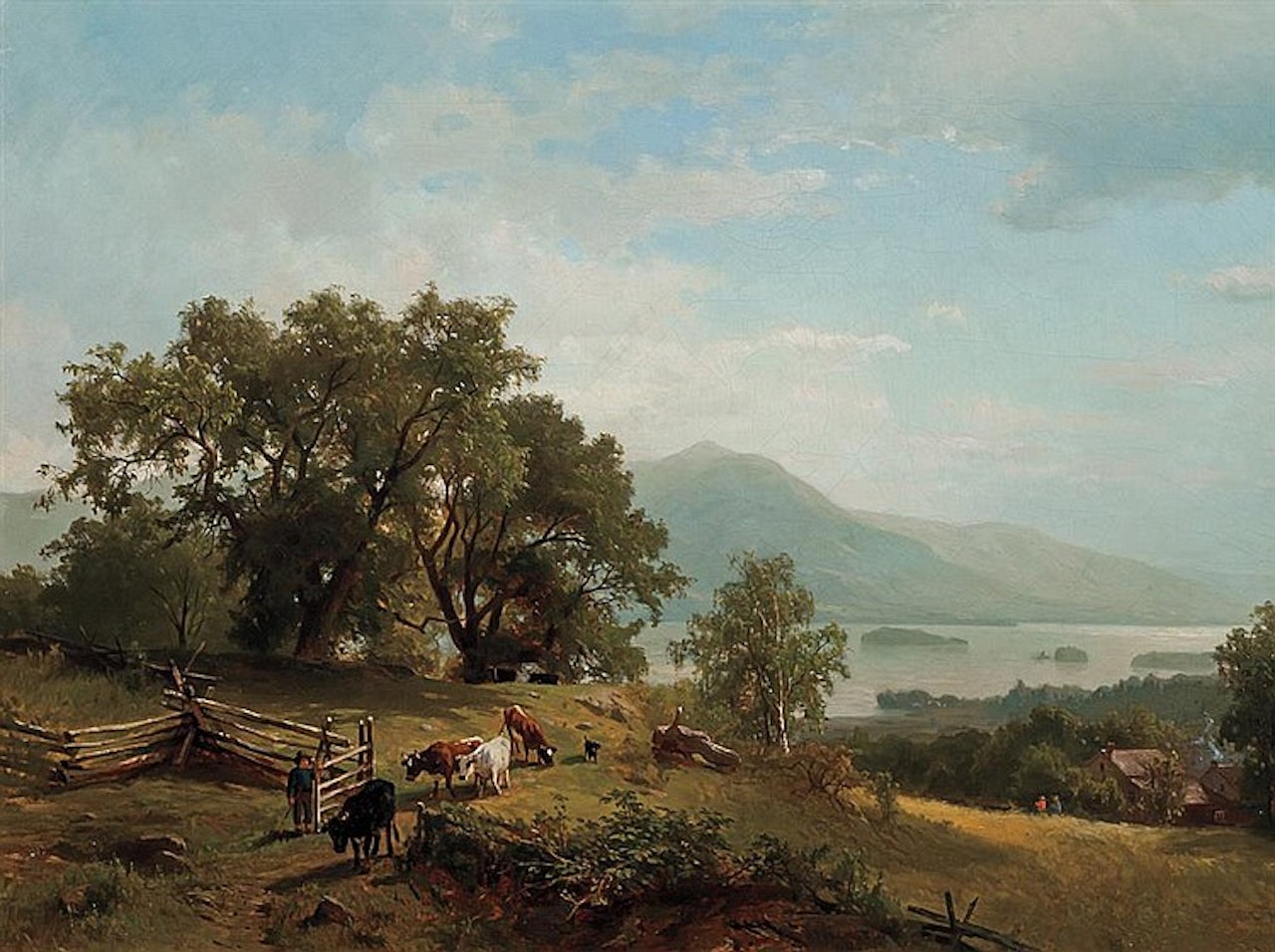 Scene on the Hudson by Hermann Fuechsel