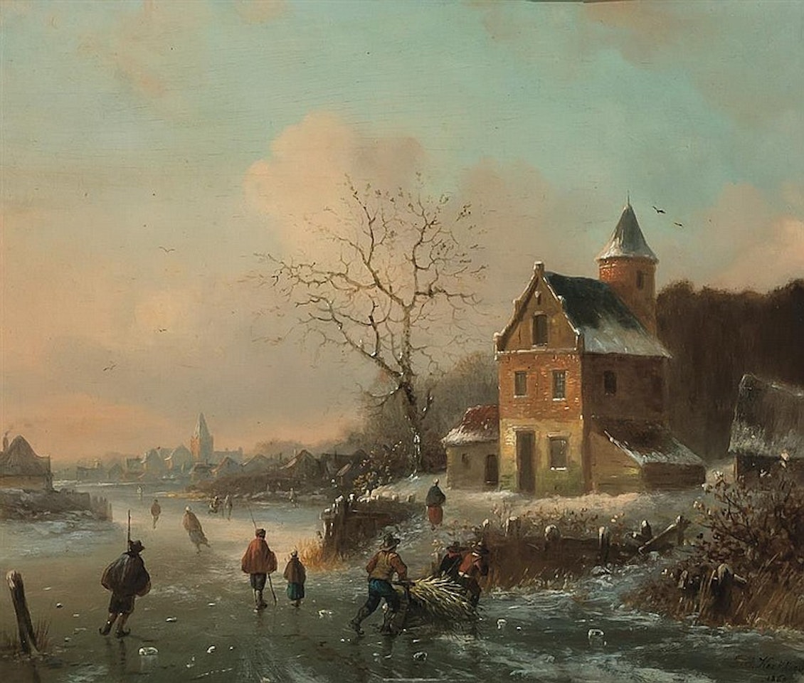 "Winter in Holland" by Barend Cornelis Koekkoek