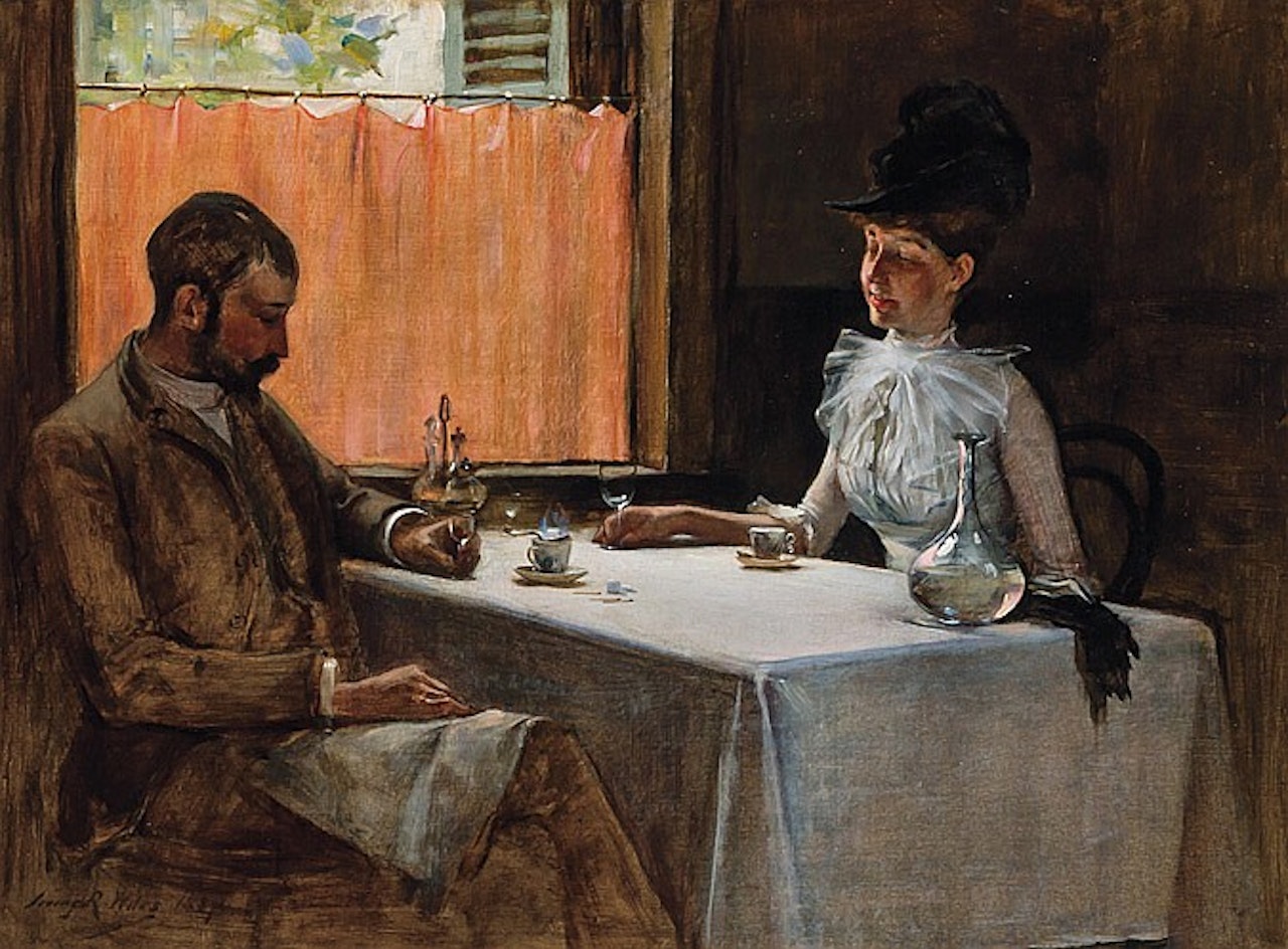 "The Loiterers, 1887" by Irving Ramsey Wiles