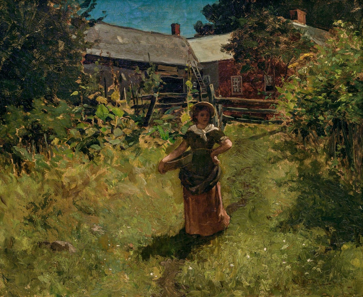 "In the Garden" by Willard Leroy Metcalf