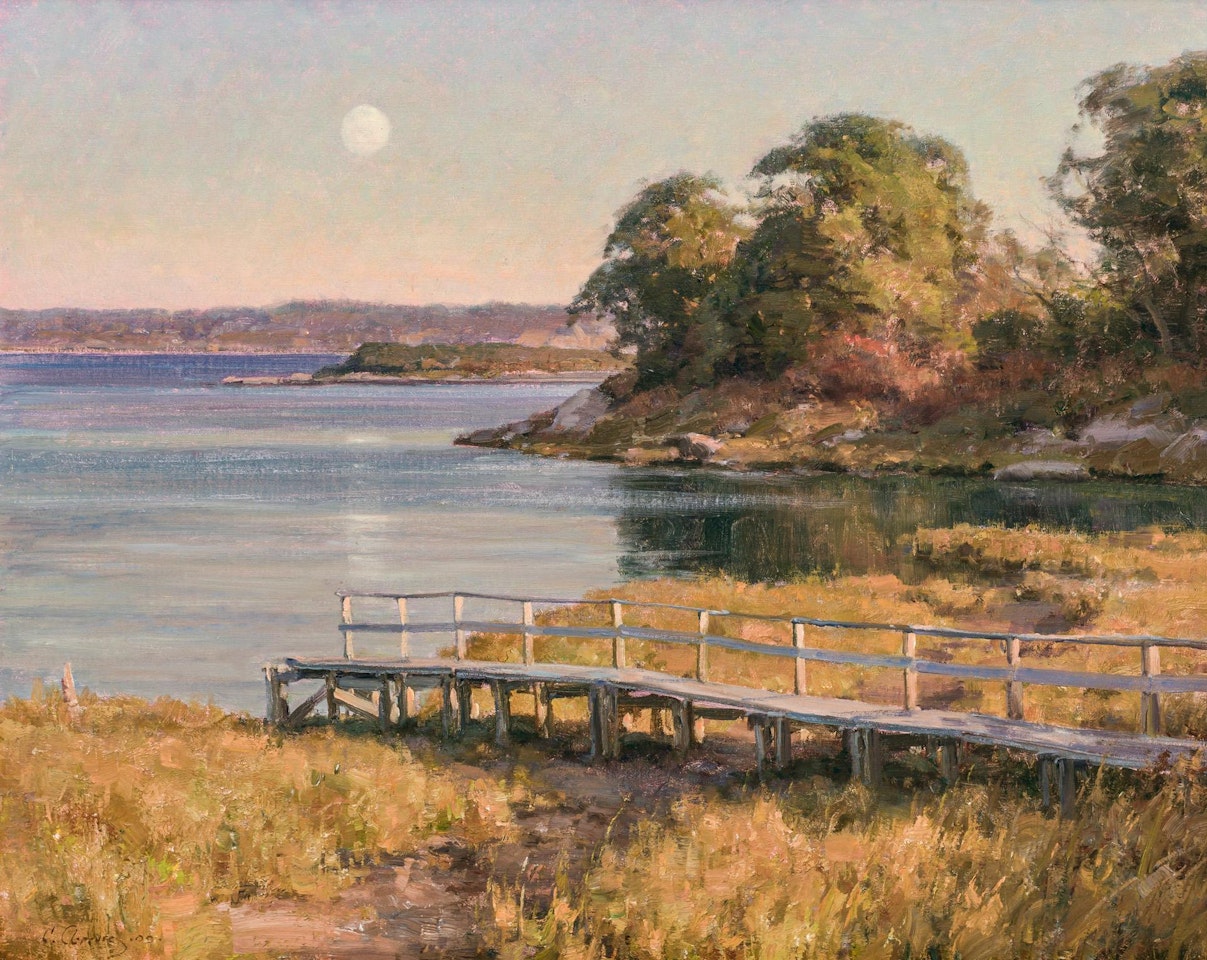 "Vineyard Sound Moonrise" by Clyde Aspevig