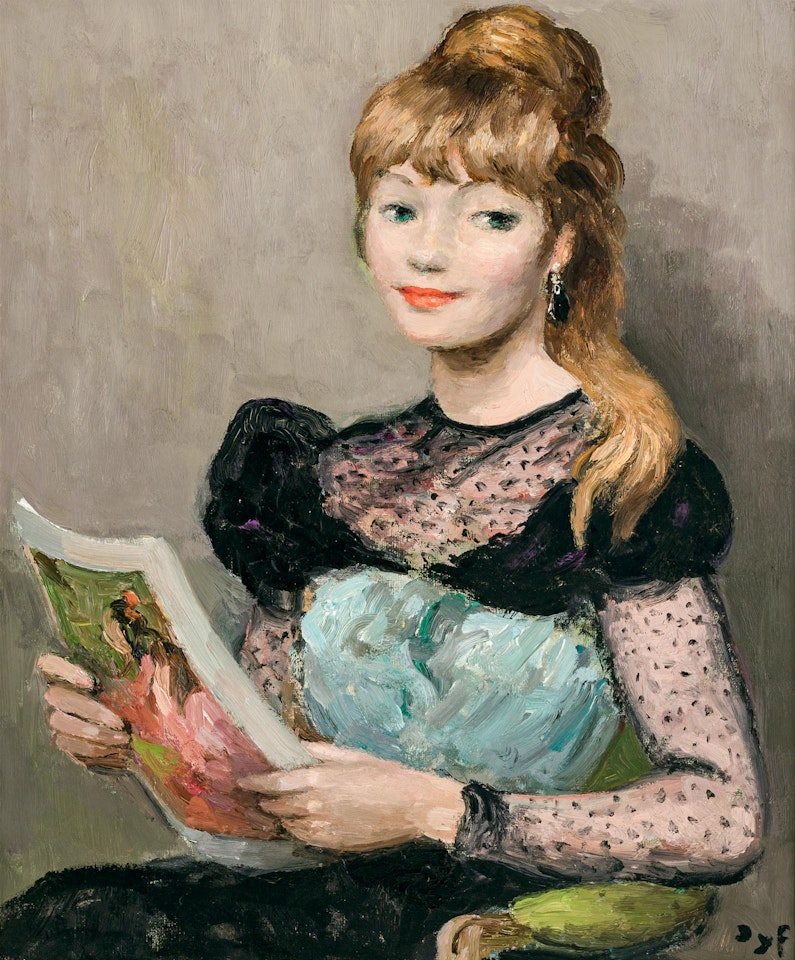 "Claudine à la Lecture," by Marcel Dyf