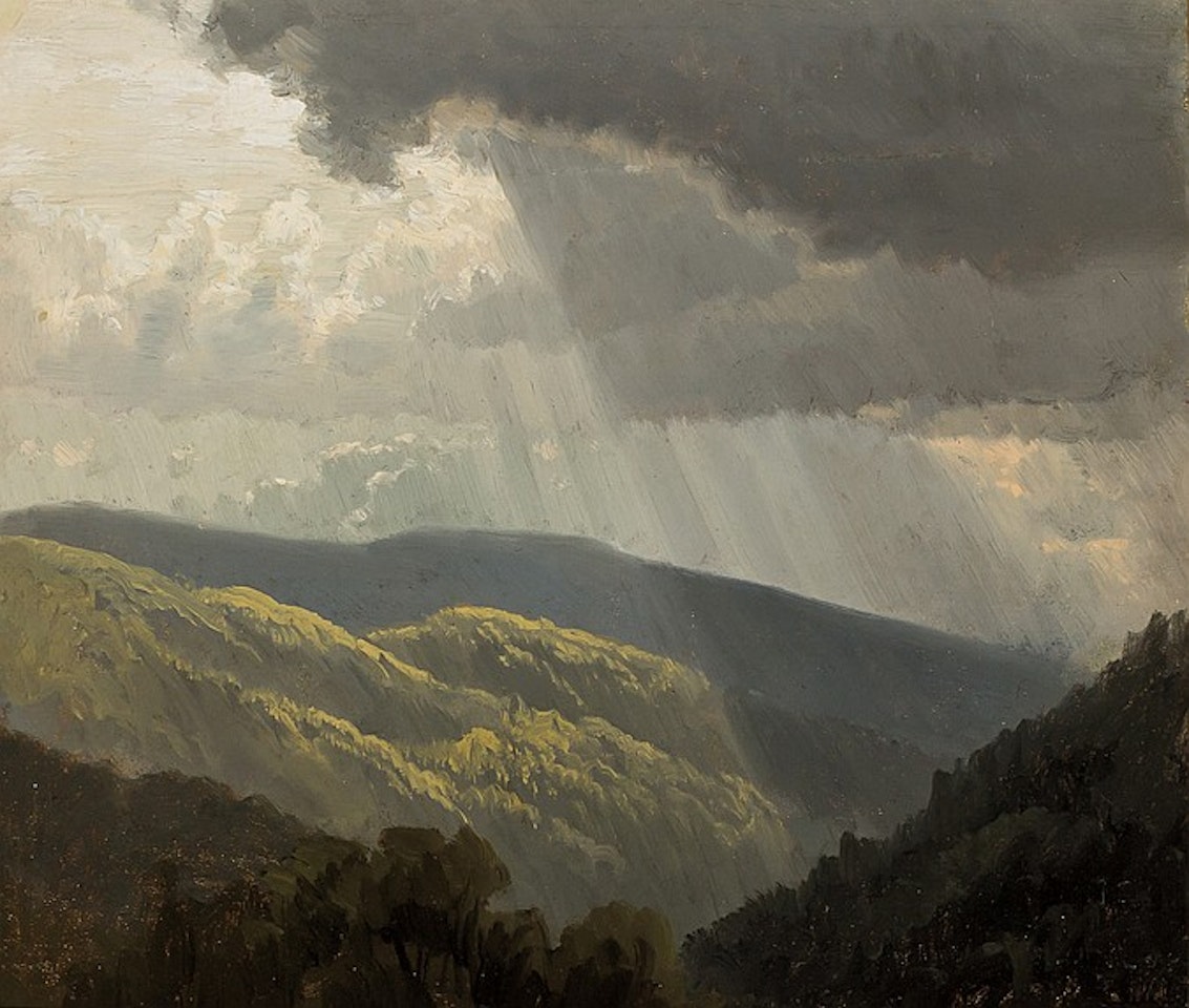 Cloud And Sunset Study by William Bradford