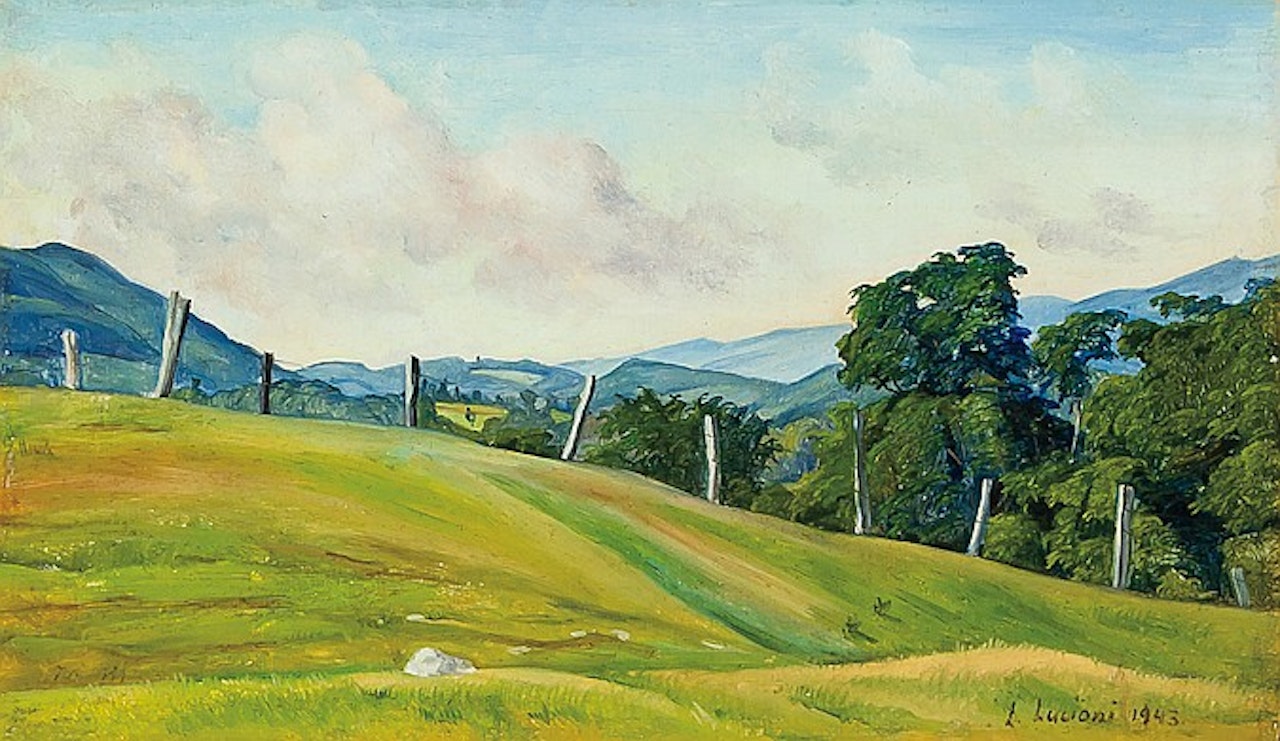 Vermont Hillside by Luigi Lucioni