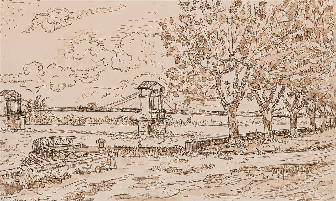 "Bourg-Saint-Andéol" by Paul Signac
