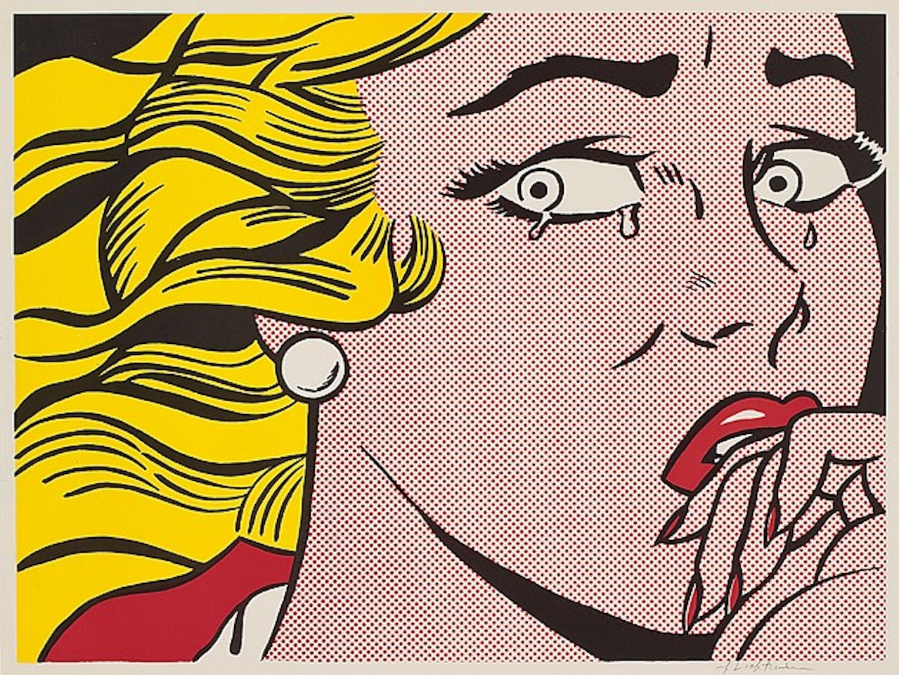 "Crying Girl" by Roy Lichtenstein