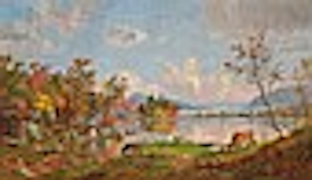 "Greenwood Lake In The Autumn" by Jasper Francis Cropsey