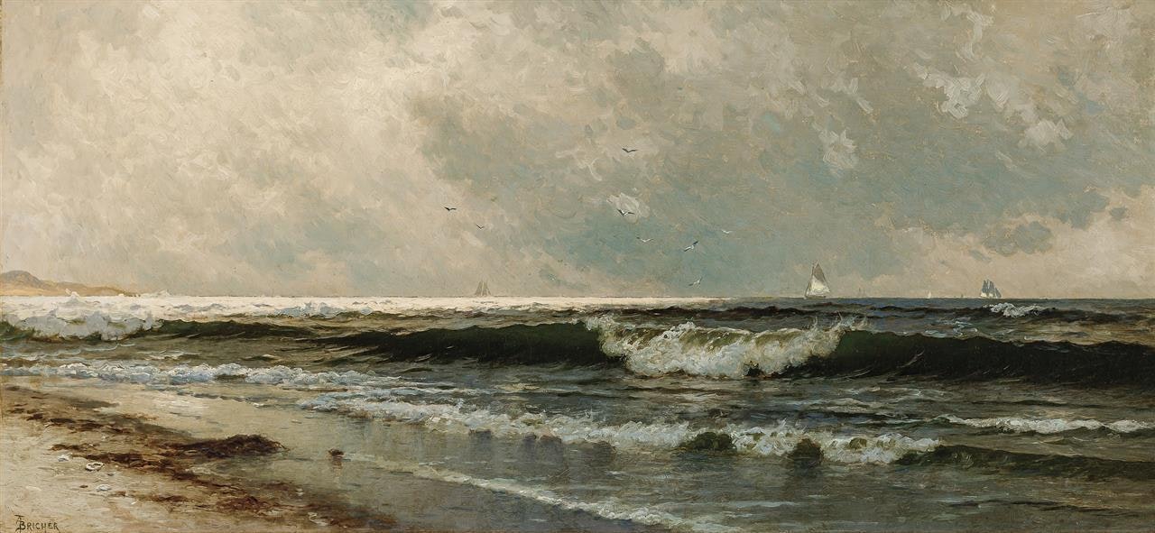A Coastal View by Alfred Thompson Bricher