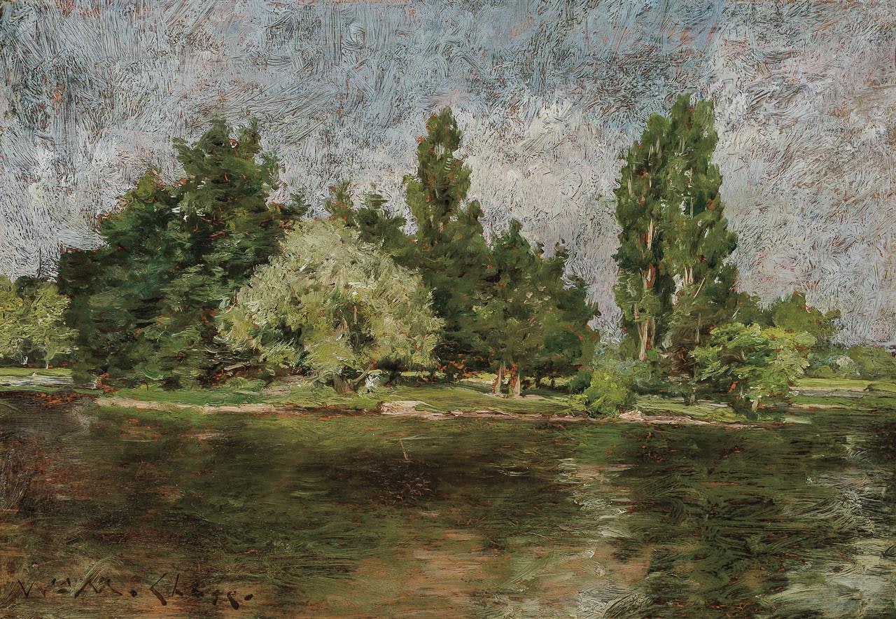 Poplar Lake by William Merritt Chase