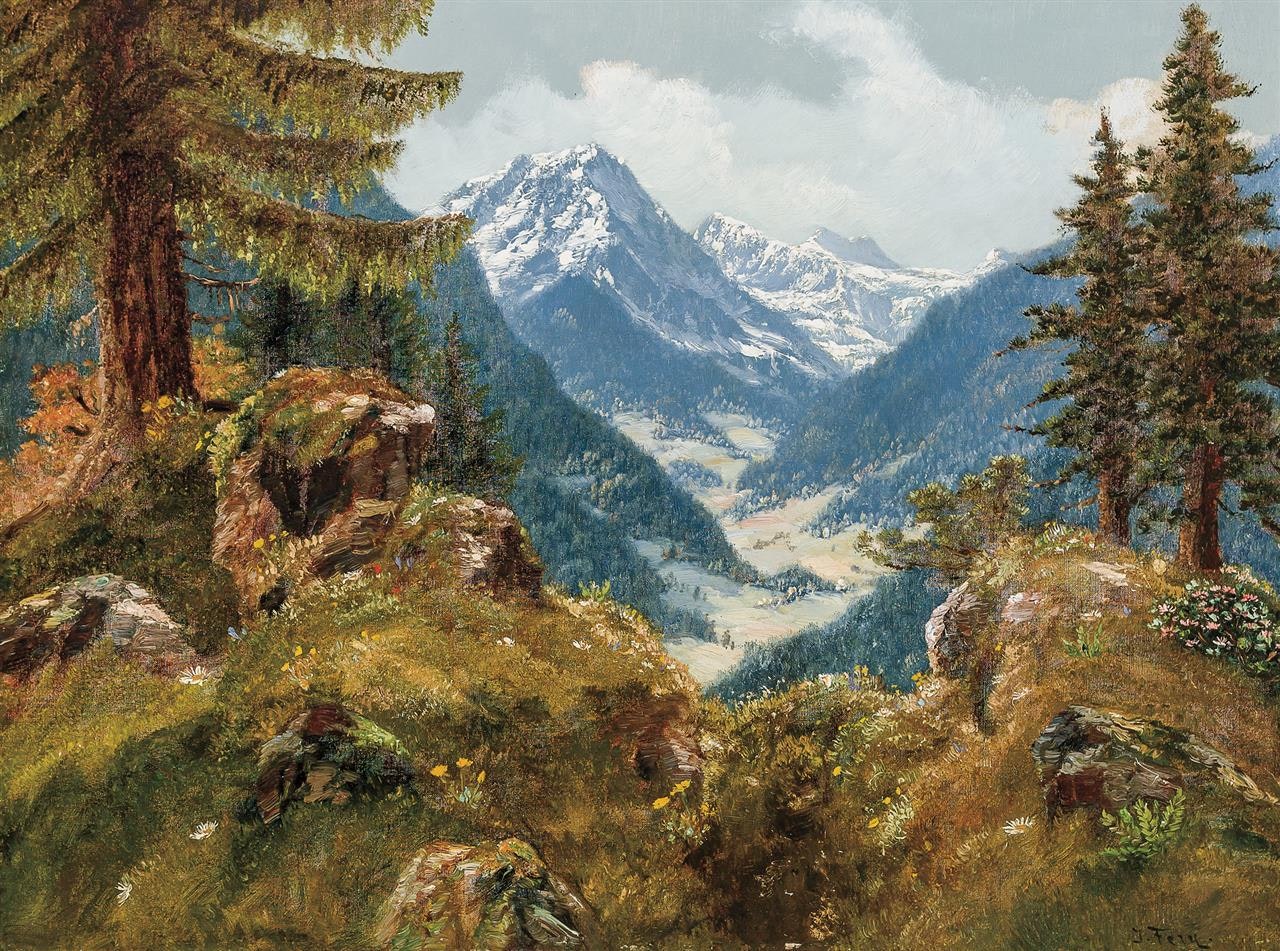 Mountain Landscape by John Fery