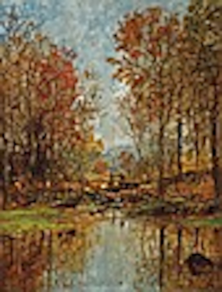 "Autumn Landscape With Bridge" by Jasper Francis Cropsey