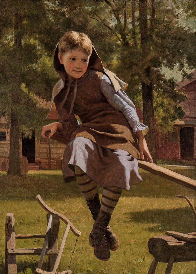 Seesaw by John George Brown