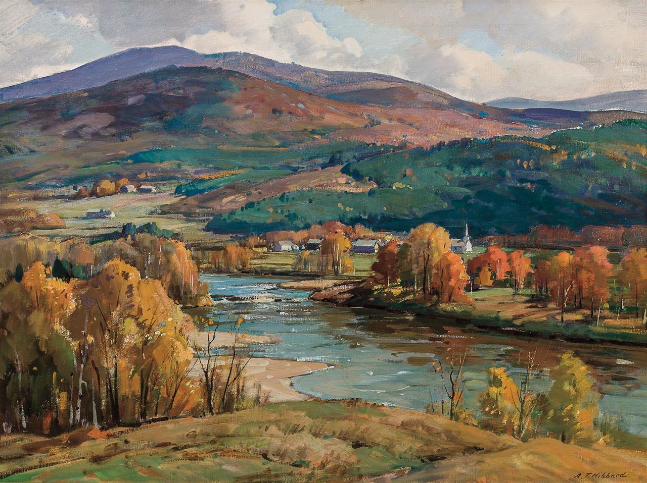 "River in Autumn" by Aldro Thompson Hibbard
