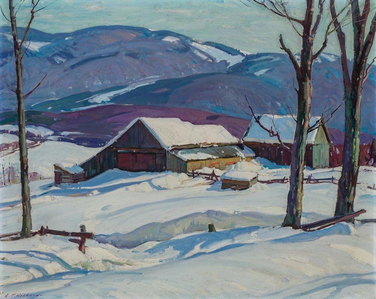 "New England Farm" by Aldro Thompson Hibbard