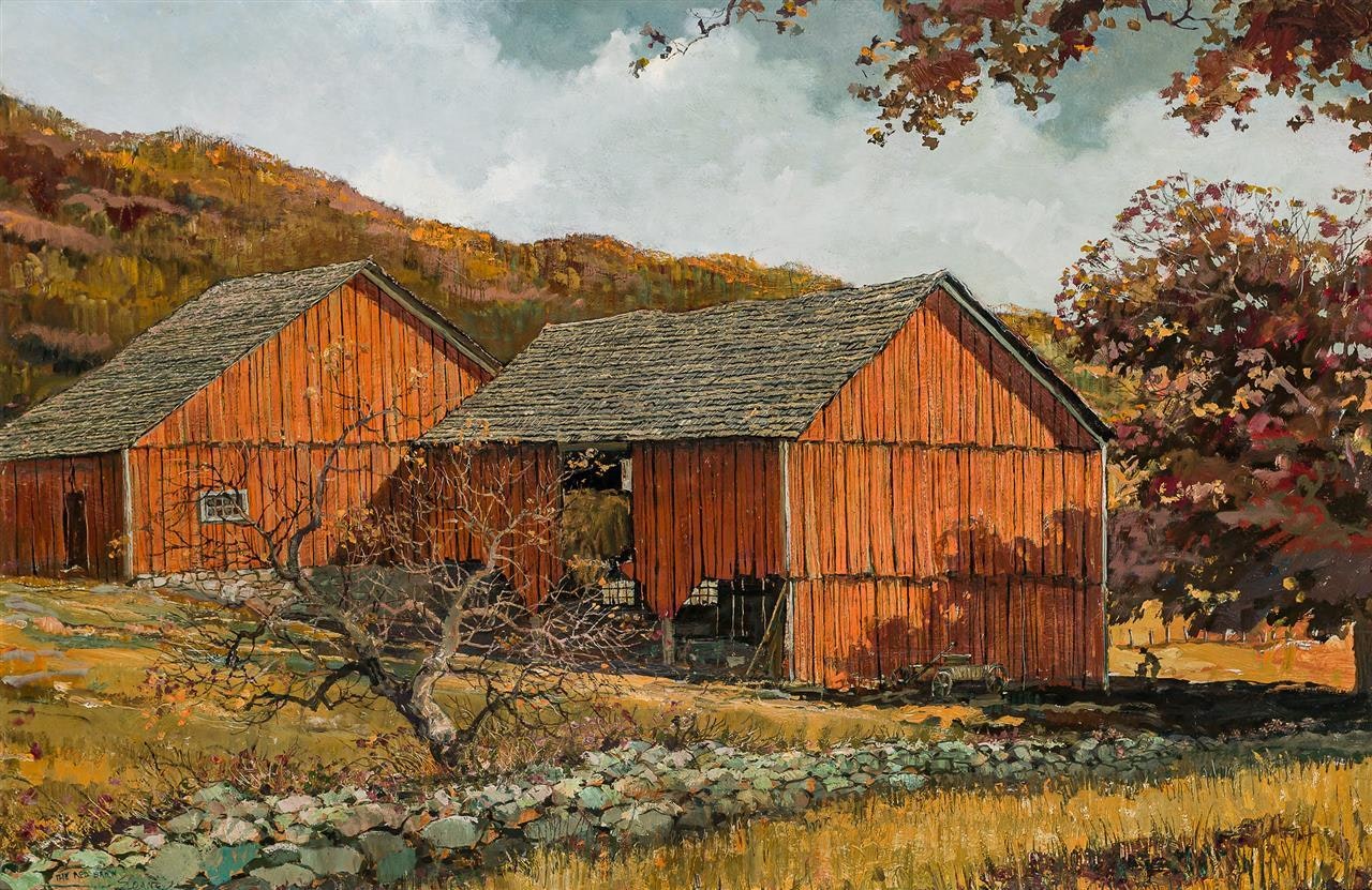 "The Red Barn" by Eric Sloane
