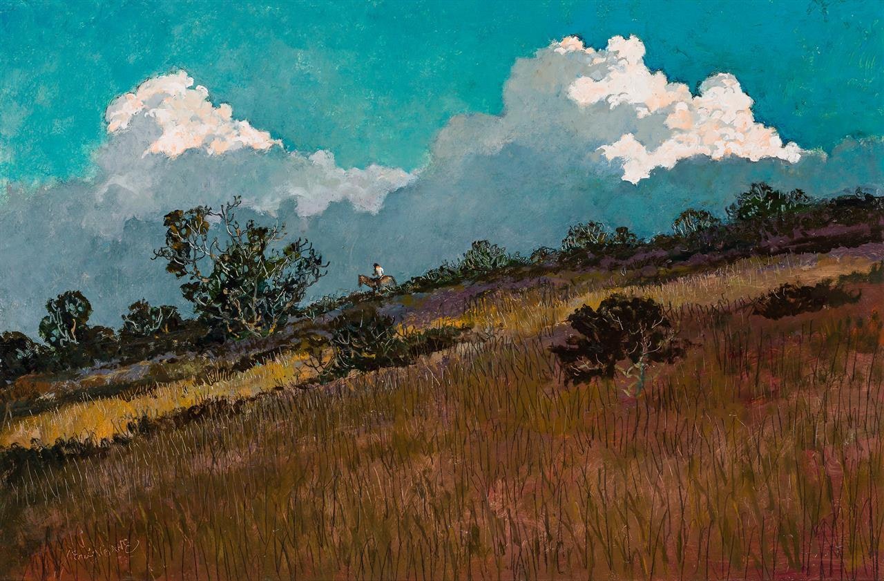 Lone Summer Rider by Eric Sloane