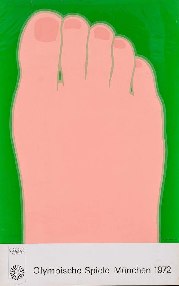 "Foot," Poster for the 1972 Olympics in Munich by Tom Wesselmann