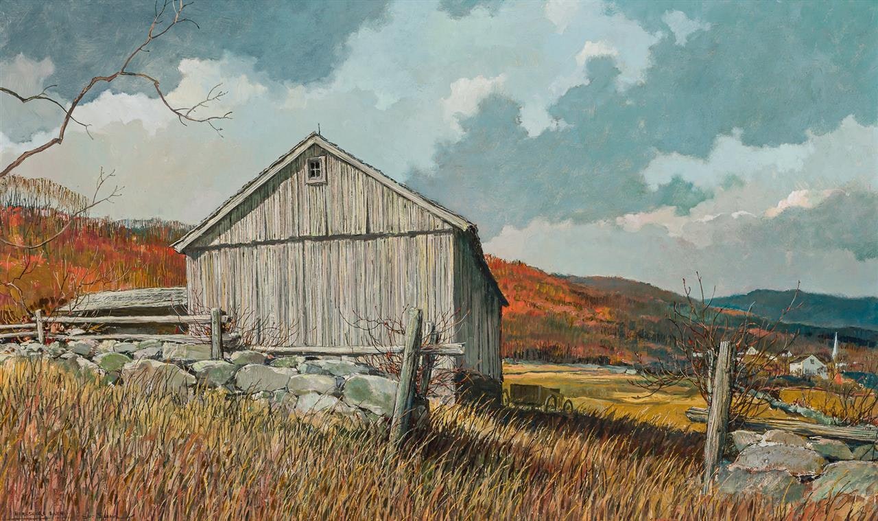 "Berkshire Barn" by Eric Sloane