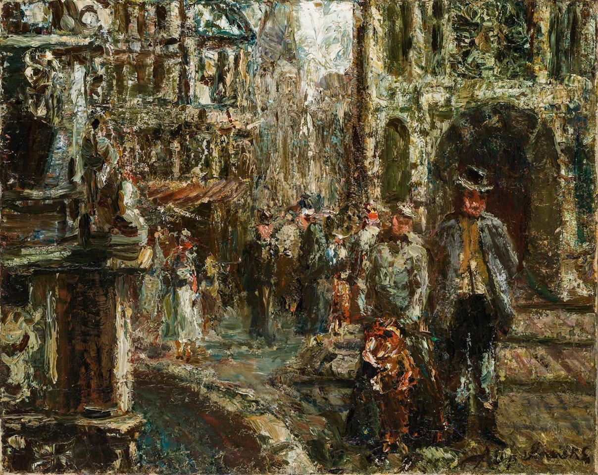 Street Scene by Continental School