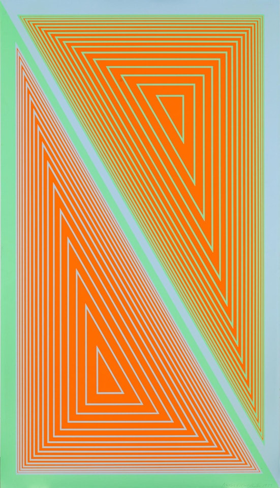 "Triangulated Orange" by Richard Anuszkiewicz
