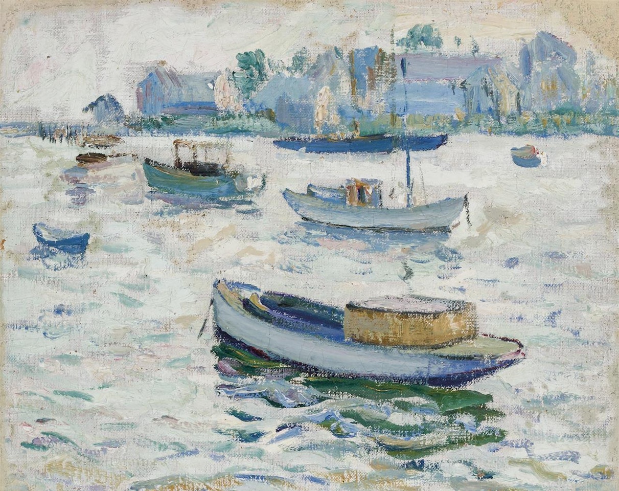 Boats at Anchor by Hayley Lever