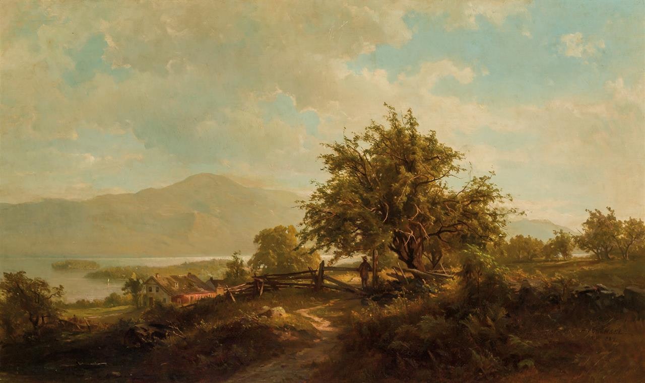 House at the Lake by Hermann Fuechsel