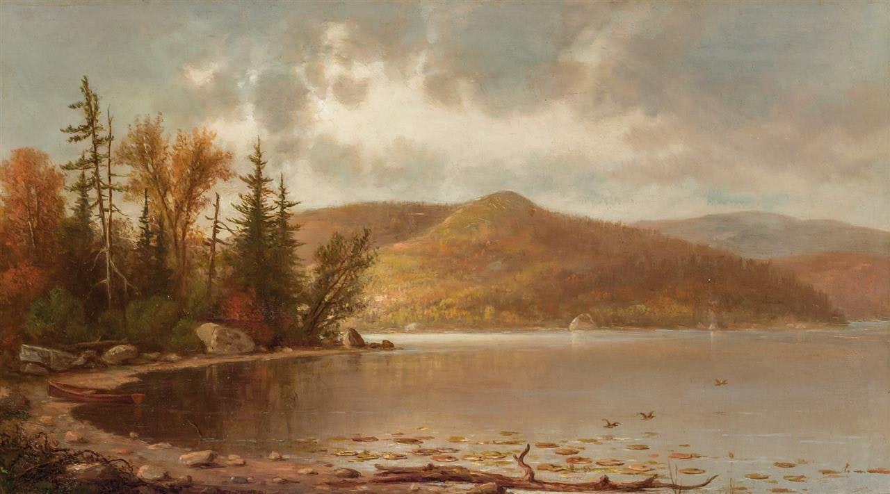 Fall at the Lake by Hermann Fuechsel