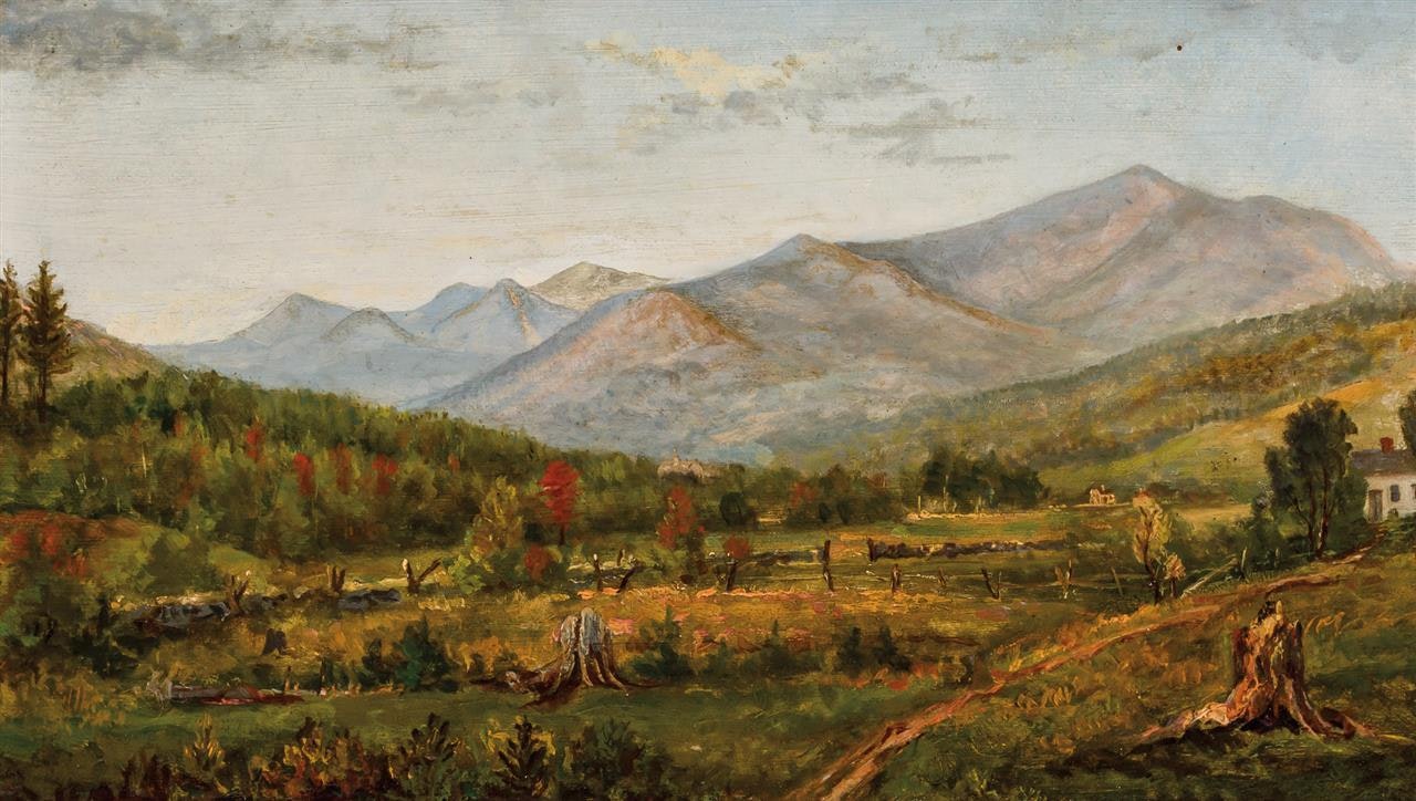 Black Mountain from Little Campton Village, New Hampshire by Willard Leroy Metcalf