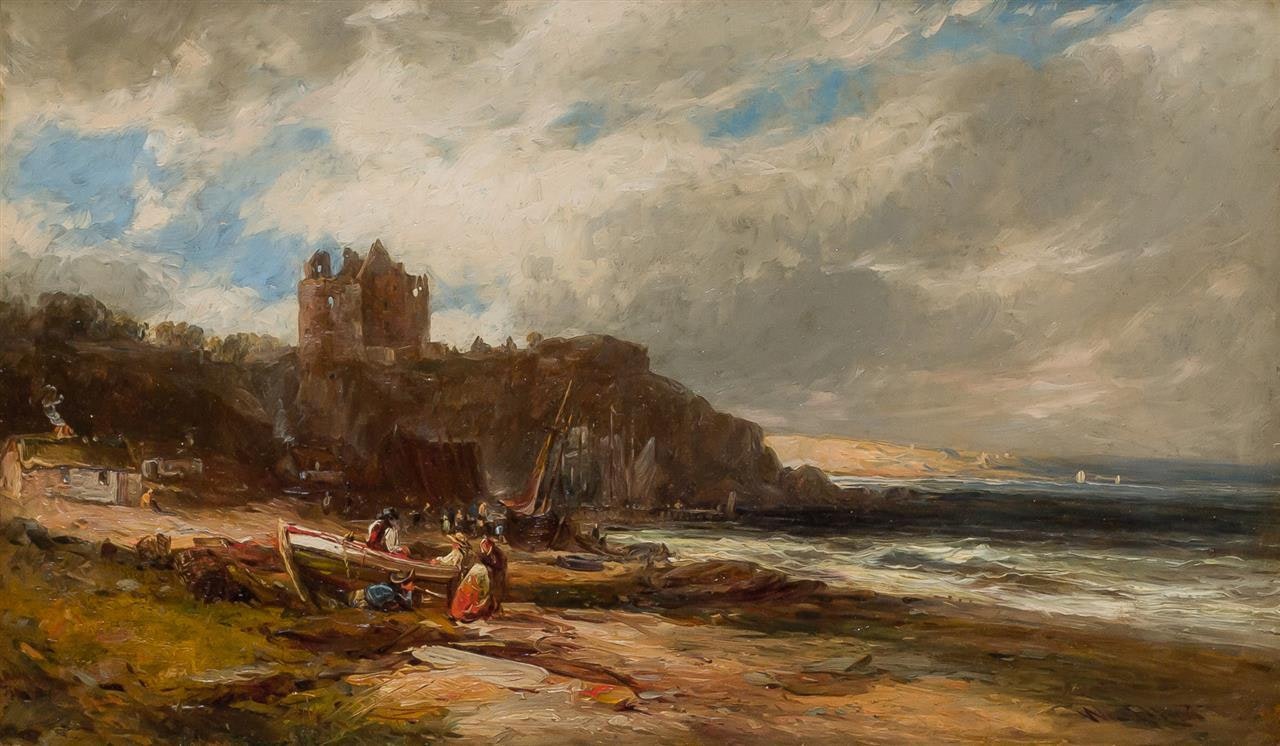 Castle near the Water by English School