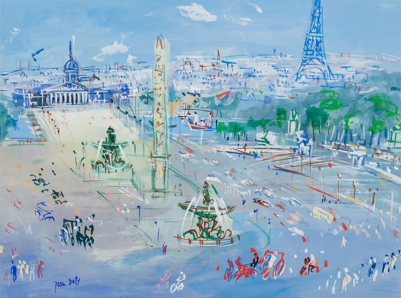 Place De La Concorde by Jean Dufy