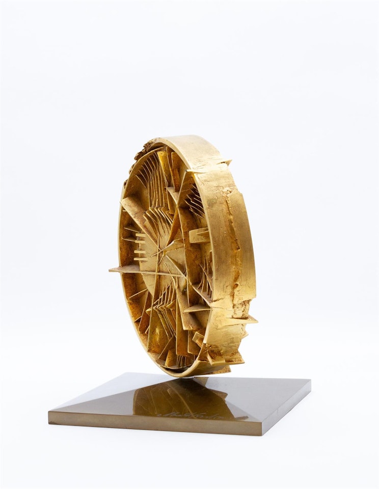 "Disco, Studio, 1986" by Arnaldo Pomodoro