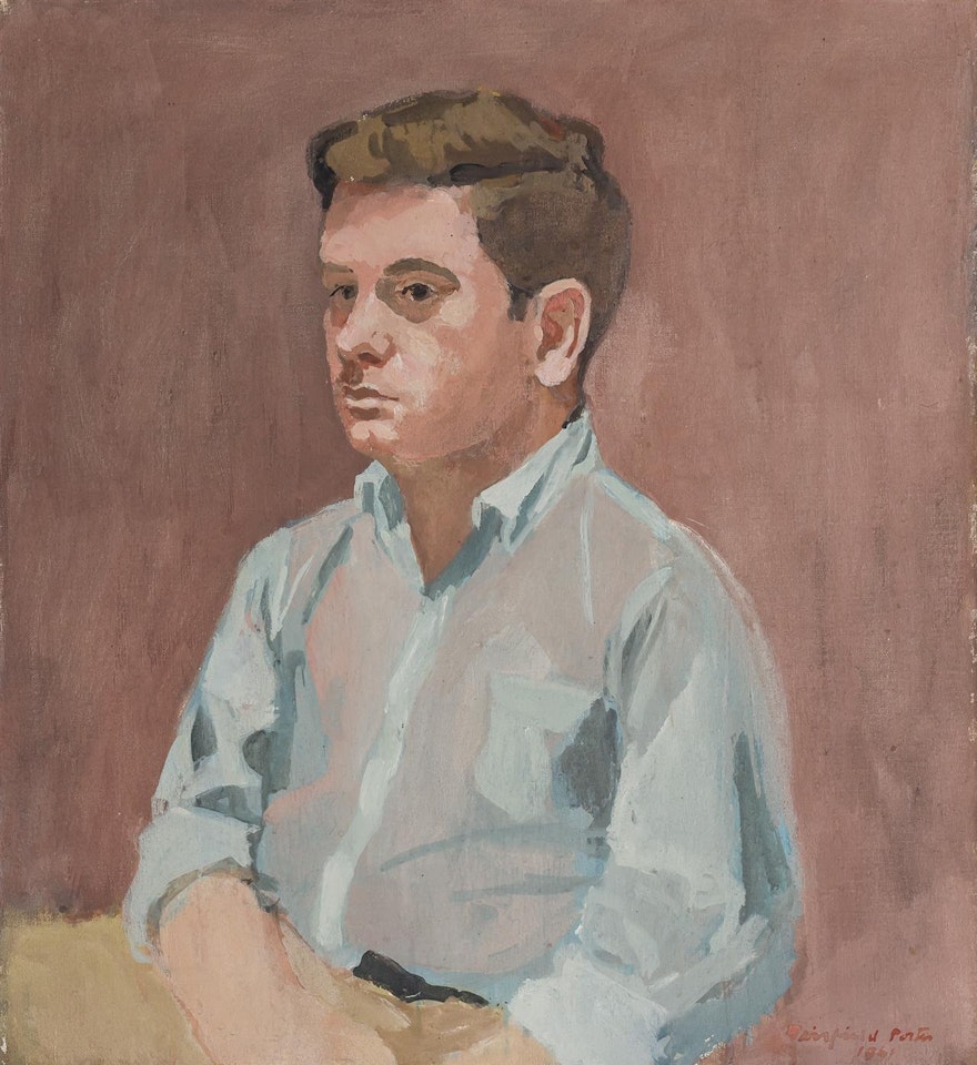 "Portrait of James Schuyler" by Fairfield Porter